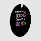 Leerlingencadeau |Leraar en hond Ornament (voorkant)