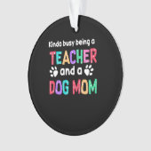 Leerlingencadeau |Leraar en hond Ornament (voorkant)