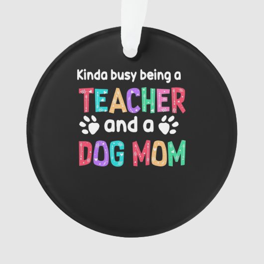 Leerlingencadeau |Leraar en hond Ornament (voorkant)