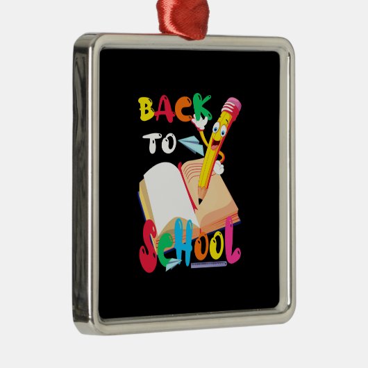 Leerlingencadeau | Terug naar school Metalen Ornament (Rechts)