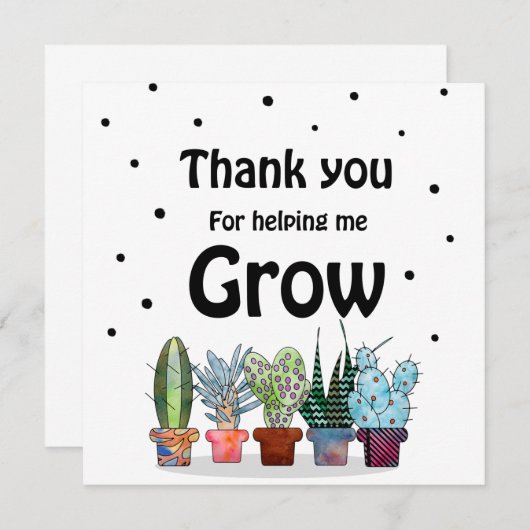 Leerlingencadeautje, bedankt voor je hulp (Voorkant / Achterkant)