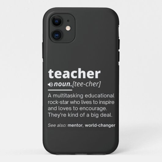 Leerlingendefinitie - Leerleraar Case-Mate iPhone Case (Achterkant)