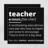 Leerlingendefinitie - Leerleraar Save The Date (Voorkant / Achterkant)