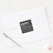 Leerlingendefinitie - Leerleraar Vierkante Sticker (Envelop)