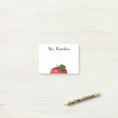 Leerlingenwaardering Apple Waterverf Post-it Note (Op bureau)