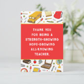 Leerlingenwaardering Bedankkaart (Staand voorkant)