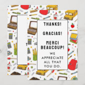 Leerlingenwaardering bedankt kaart (Voorkant / Achterkant)