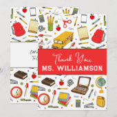 Leerlingenwaardering bedankt kaart (Voorkant / Achterkant)