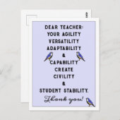 Leerlingenwaardering Briefkaart (Voorkant / Achterkant)