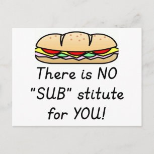 Leerlingenwaardering — Funny Sub Teacher Quote Briefkaart