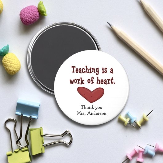 Leerlingenwaardering hartcadeau magneet