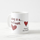 Leerlingenwaardering Mok hart (Voorkant links)