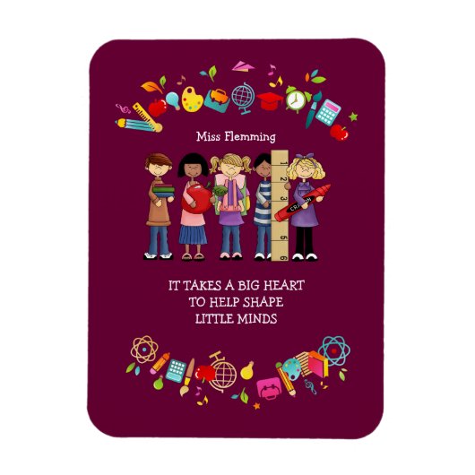 Leerlingenwaardering op aangepaste naam Cadeaus Magneet (Verticaal)