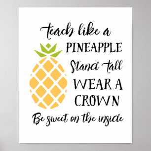 Leerlingenwaardering Pineapple Summer School Poster
