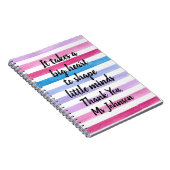 Leerlingenwaardering | Waterverf Stripes Notitieboek (Rechterzijde)