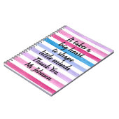 Leerlingenwaardering | Waterverf Stripes Notitieboek (Linkerzijde)