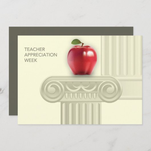 Leerlingenwaardering week. Aangepaste vlakke Kaart (Voorkant / Achterkant)