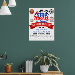 Leerlingenwaardering week Alle Star PTO-reisroute Poster