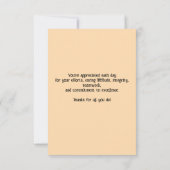 Leerlingenwaardering week bedankkaart (Achterkant)