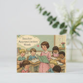 Leerlingenwaardering week briefkaart (Staand voorkant)