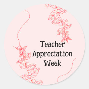 Leerlingenwaardering week ronde sticker