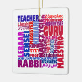 Leernamen Keramisch Ornament (Links)