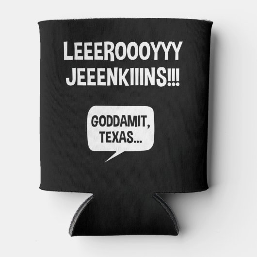 Leeroy Jenkins Texas Blikjeskoeler (Voorkant)