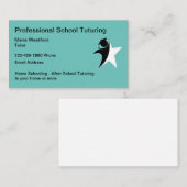 Leerprogramma voor schoolonderwijs visitekaartje (Voorkant / Achterkant)