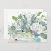 Leerregeling - Waterverf Bouquet Briefkaart (Voorkant / Achterkant)