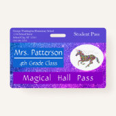 Leerschool basisschool — Aangepast schoolnummer Badge (Achterkant)