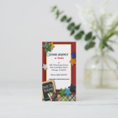 Leerschool basisschool visitekaartje (Staand voorkant)