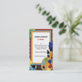 Leerschool basisschool visitekaartje (Staand voorkant)