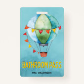 Leerschool Bathroom Pass Badge (Achterkant)