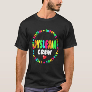 Leerschool ondersteuning door Dyslexia Squad te le T-shirt