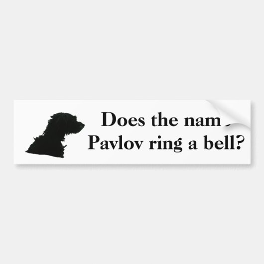 Leert de naam Pavlov een bel? Bumpersticker (Voorkant)