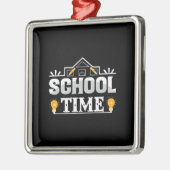 Leertijd school metalen ornament (Links)