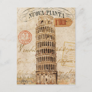  Leertoren van Pisa Briefkaart