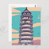 Leertoren van Pisa Briefkaart (Voorkant / Achterkant)
