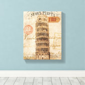  Leertoren van Pisa Canvas Afdruk (Insitu (Houten vloer))