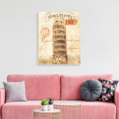 Leertoren van Pisa Canvas Afdruk (Insitu (Woonkamer))