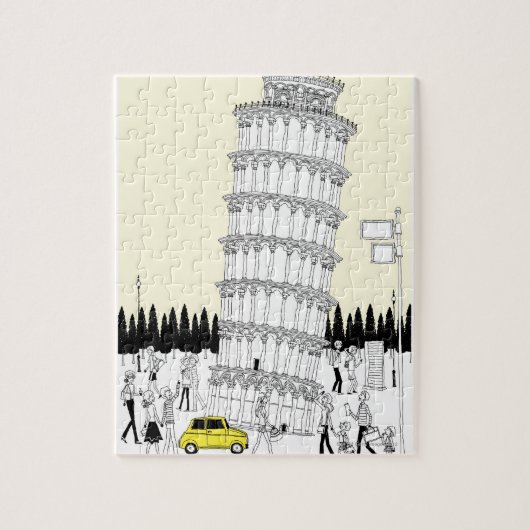 Leertoren van Pisa Legpuzzel (Verticaal)