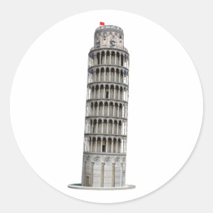 Leertoren van Pisa: Ronde Sticker