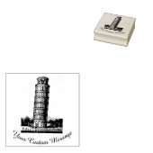 Leertoren van Pisa Rubberstempel (Gestempeld)
