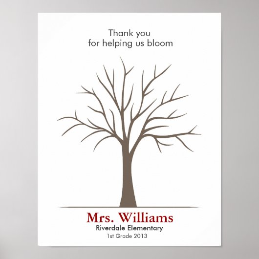 Leervingerafdrukstructuur Poster (Voorkant)