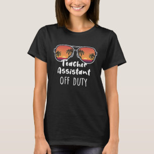 Leerwerker in dienst op de laatste dag van schoolo t-shirt