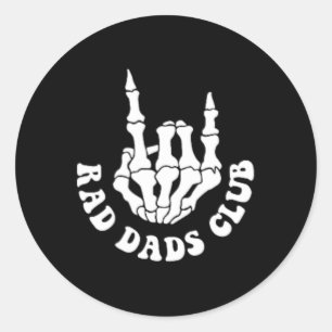 Lees beoordelingen van Rad Dads Club Funny Fathers Ronde Sticker