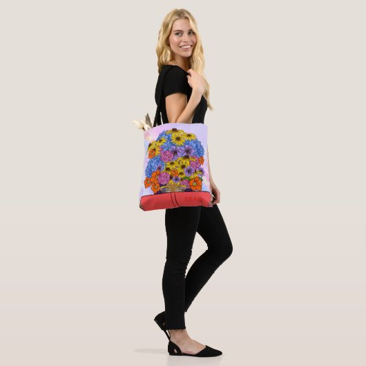 Lees! Bloei je geest Canvas tas (Op model)