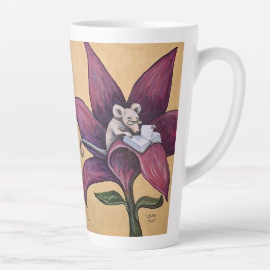 Lees bloem latte mok (Rechts)