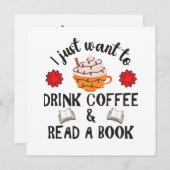 Lees boek en Drink koffie (Voorkant / Achterkant)