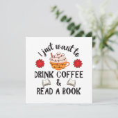 Lees boek en Drink koffie (Staand voorkant)